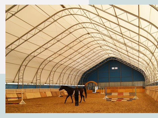 Строительство конных манежей в Сергиеве Посаде