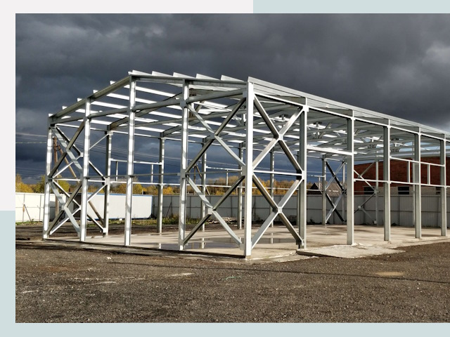 Двускатные ангары в Сергиев Посад от 614 руб. за квадрат