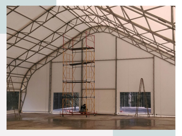 Шатровые ангары в Сергиеве Посаде