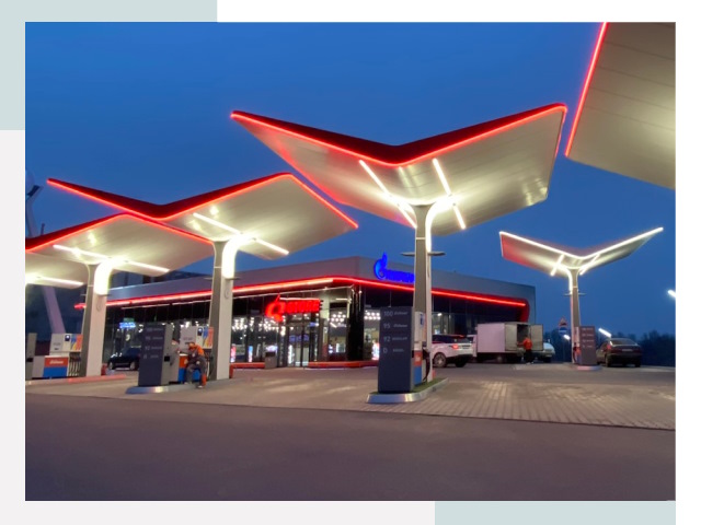 Навесы для АЗС в Сергиеве Посаде