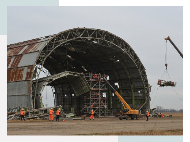 Демонтаж ангаров в Сергиеве Посаде